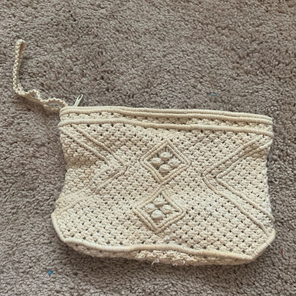 Macrame boho wristlet 